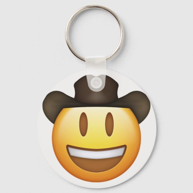 Cowboy Emoji Schlüsselanhänger (Vorderseite)