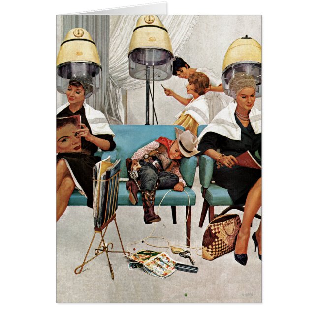 Cowboy endormi dans le salon de beauté (Devant)