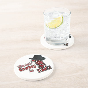 Cowboy First Geburtstag Untersetzer