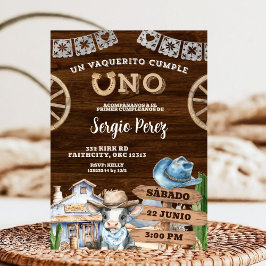 Cowboy First Rodeo Einladung