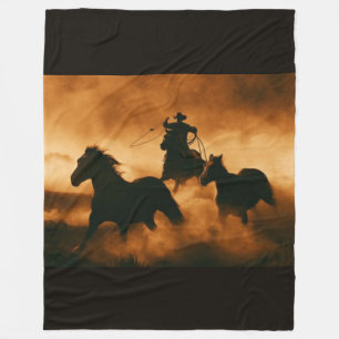 Cowboy-Fleece Fleecedecke