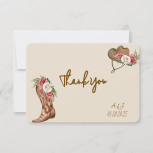 COWBOY FLORAL BRIDAL SHOWER EINLADUNG