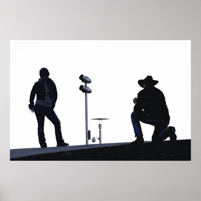 Cowboy Fotograf Poster (Vorne)