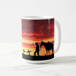 Cowboy Gebet Kaffeemaschine Tasse