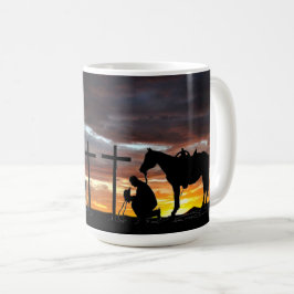 Cowboy Gebet Kaffeemaschine Tasse