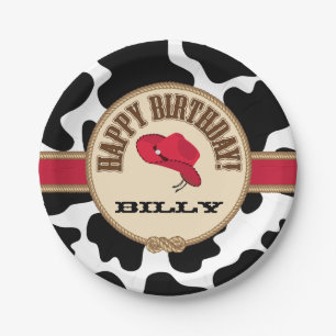 Cowboy-Geburtstag, kundengerechter Teller