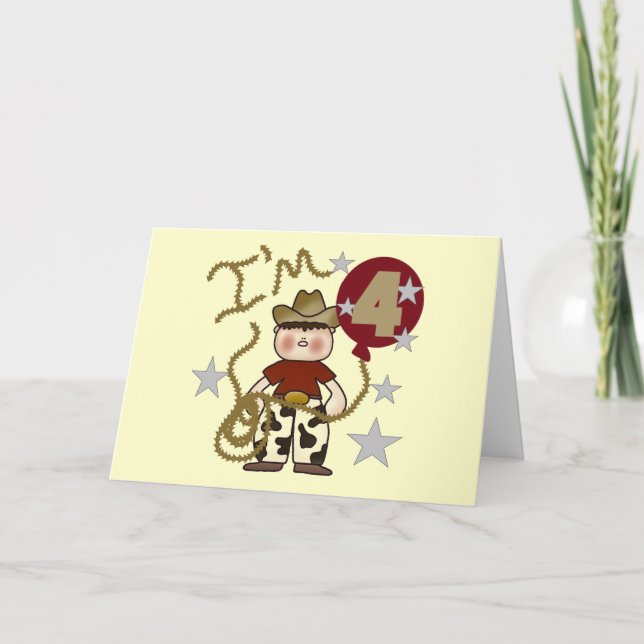 Cowboy Geburtstagsgeschenke und Geschenke Karte (Vorderseite)