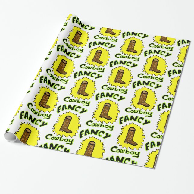 Cowboy Geschenkpapier (Ungerollt)