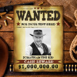 Cowboy Gewollt Poster, Fügen Sie Ihren Foto Text Poster<br><div class="desc">Spaß Western Cowboy wollte Poster. Fügen Sie Ihr Foto hinzu und passen Sie den Text an. Spaß für Partys,  Geburtstage,  Junggeselle oder einfach nur zum Spaß!</div>