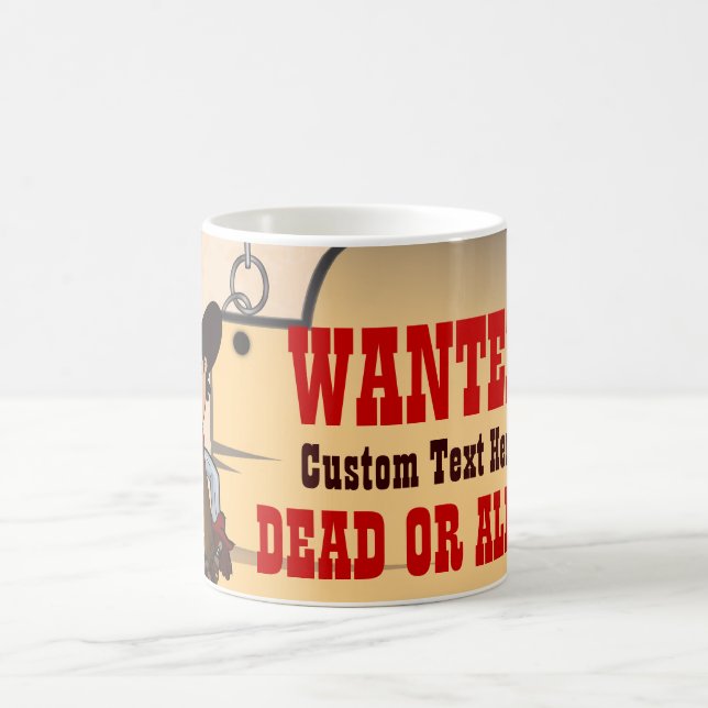 Cowboy - Gewollt Tote oder Lebende Kaffeetasse (Mittel)