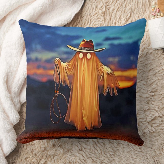 Cowboy Ghost im Sunset Design Kissen (Decke)