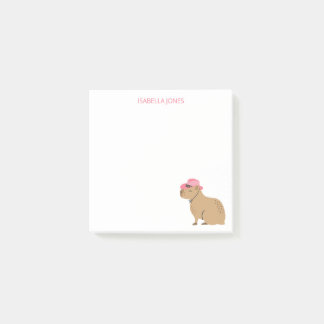 Cowboy Girl Capybara Tierkinder Schreibpapier Post-it Klebezettel
