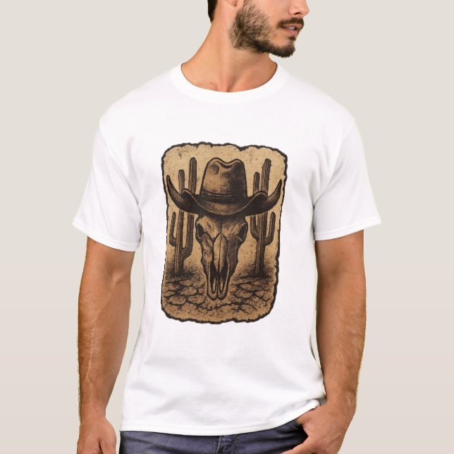 Cowboy Graphic  T-Shirt (Vorderseite)