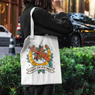 Cowboy-Gun und Hufeisen Tragetasche