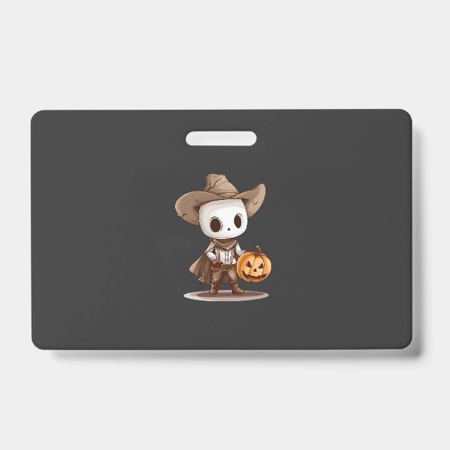 Cowboy-Halloween-Geist Ausweis (Vorderseite)