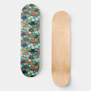 Cowboy hasst Daisies und Monarchschmetterlinge Aqu Skateboard