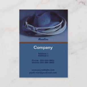 Cowboy Hat Business Card Visitenkarte