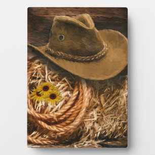 Cowboy Hat Fotoplatte