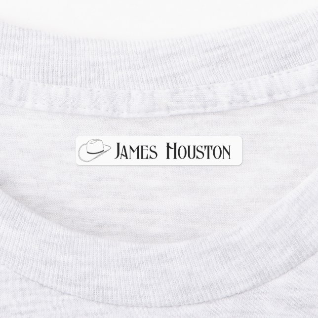 Cowboy Hat für Fabric Crafter oder Künstler Etiketten (Befestigt)