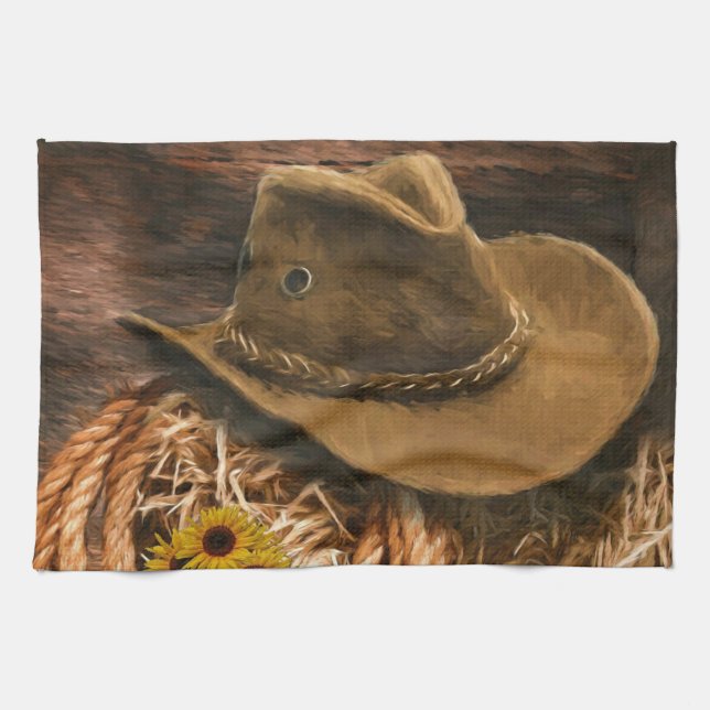 Cowboy Hat Geschirrtuch (Horizontal)