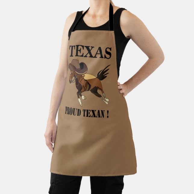 Cowboy Hat Horse Proud Texan Texas Schürze (InSitu)