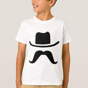 Cowboy Hat und Mustache T-Shirt