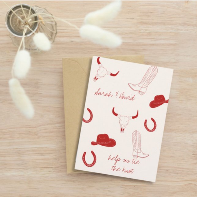 Cowboy-Hochzeitsthema  Save The Date (Von Creator hochgeladen)