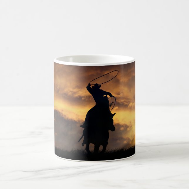 Cowboy Horse Roping Mug (Centre)