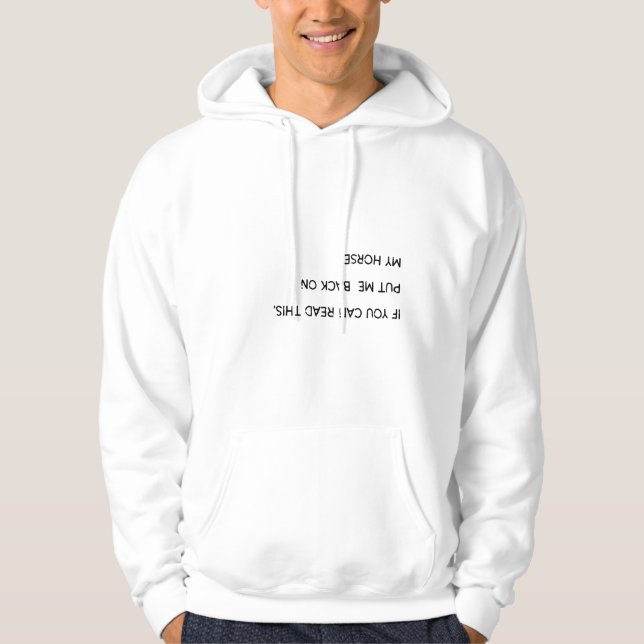 Cowboy Humor Sweatshirt – Rodeo Life Quote (Vorderseite)