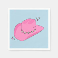 Cowboy Hut, pink und blau