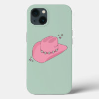 Cowboy Hut, pink und grün