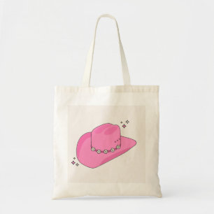 Cowboy-Hut Preppy Pink Tragetasche