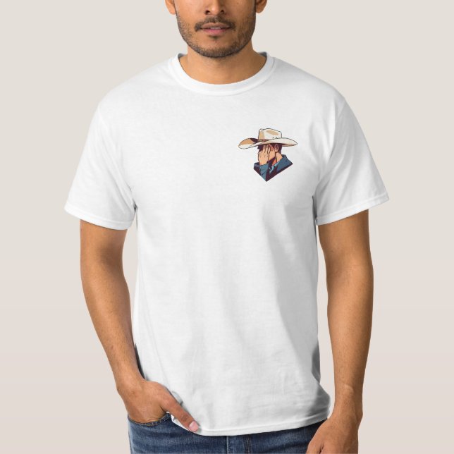 Cowboy-Hutdesign T-Shirt (Vorderseite)