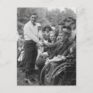 Cowboy im Weißen Haus, 1925 Postkarte