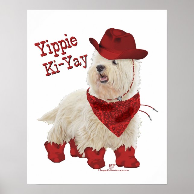 Cowboy in Boots Poster (Vorne)