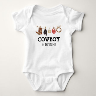 Cowboy in der Ausbildung Western Land Baby Strampler
