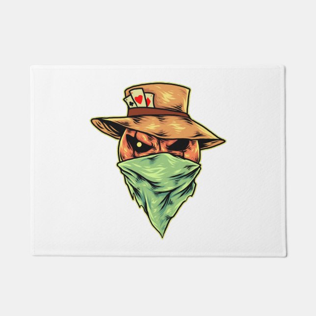 Cowboy in halloween fußmatte (Vorderseite)