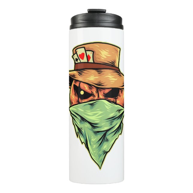 Cowboy in halloween thermosbecher (Vorderseite)
