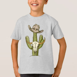 Cowboy in West Cactus Yeehaw Gift Ideas T - Shirt