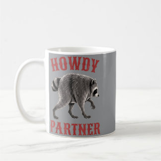 Cowboy Jimothy Waschbär Seattle Lustig Hallo Partn Kaffeetasse