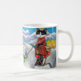 Cowboy-Katzen-Tasse Kaffeetasse