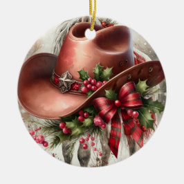 Cowboy Keramik Ornament