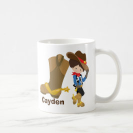 Cowboy Kids Custom Boys Monogram Wild West Rodeo Kaffeetasse