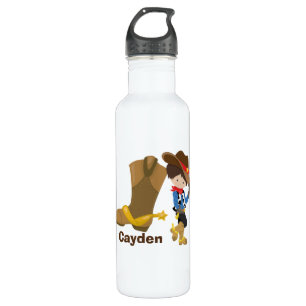 Cowboy Kids Niedlich Boys Monogram Rodeo Wild West Edelstahlflasche