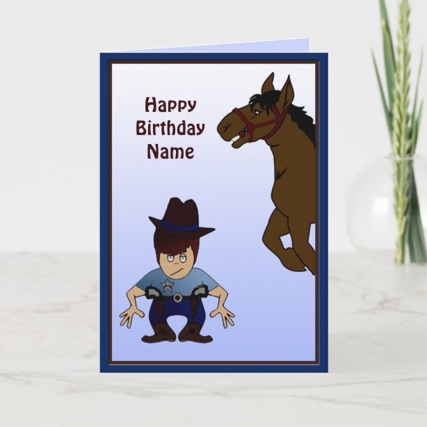 Cowboy Geburtstagskarten Zazzle.ch