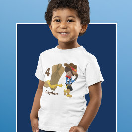 Cowboy Kindergeburtstag Party Custom Hispanic Boy Kleinkind T-shirt