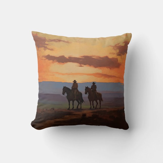 Cowboy Kissen, Western Kissen, Wild-West Dekokisse Kissen (Vorderseite)