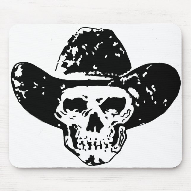Cowboy-Knochen Mousepad (Vorne)