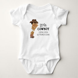 Cowboy kommt bald Schwangerschaftsankündigung Baby Strampler