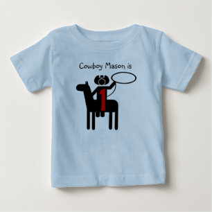 Cowboy-kundengerechter Geburtstags-T - Shirt
